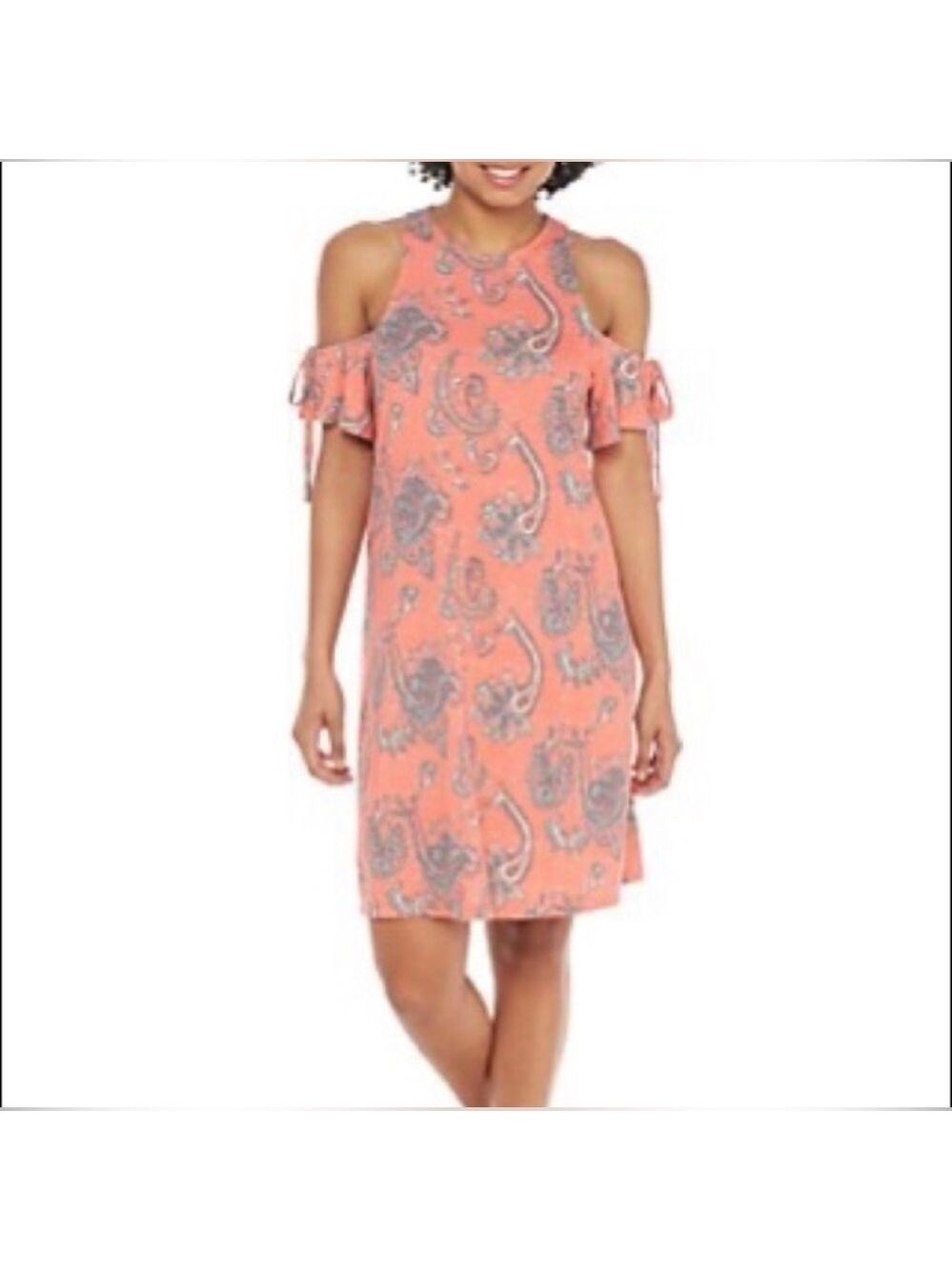 Paisley Dress Cold shoulder dress true craft size medium M